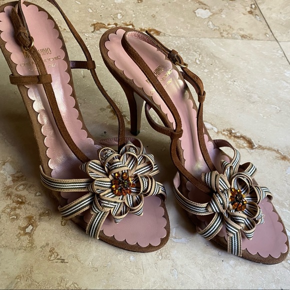 Moschino flower sling back sandal - Picture 6 of 11